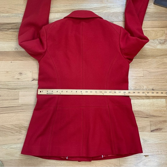 Banana Republic Wool Peacoat Red Wool Size Large - Picture 8 of 14